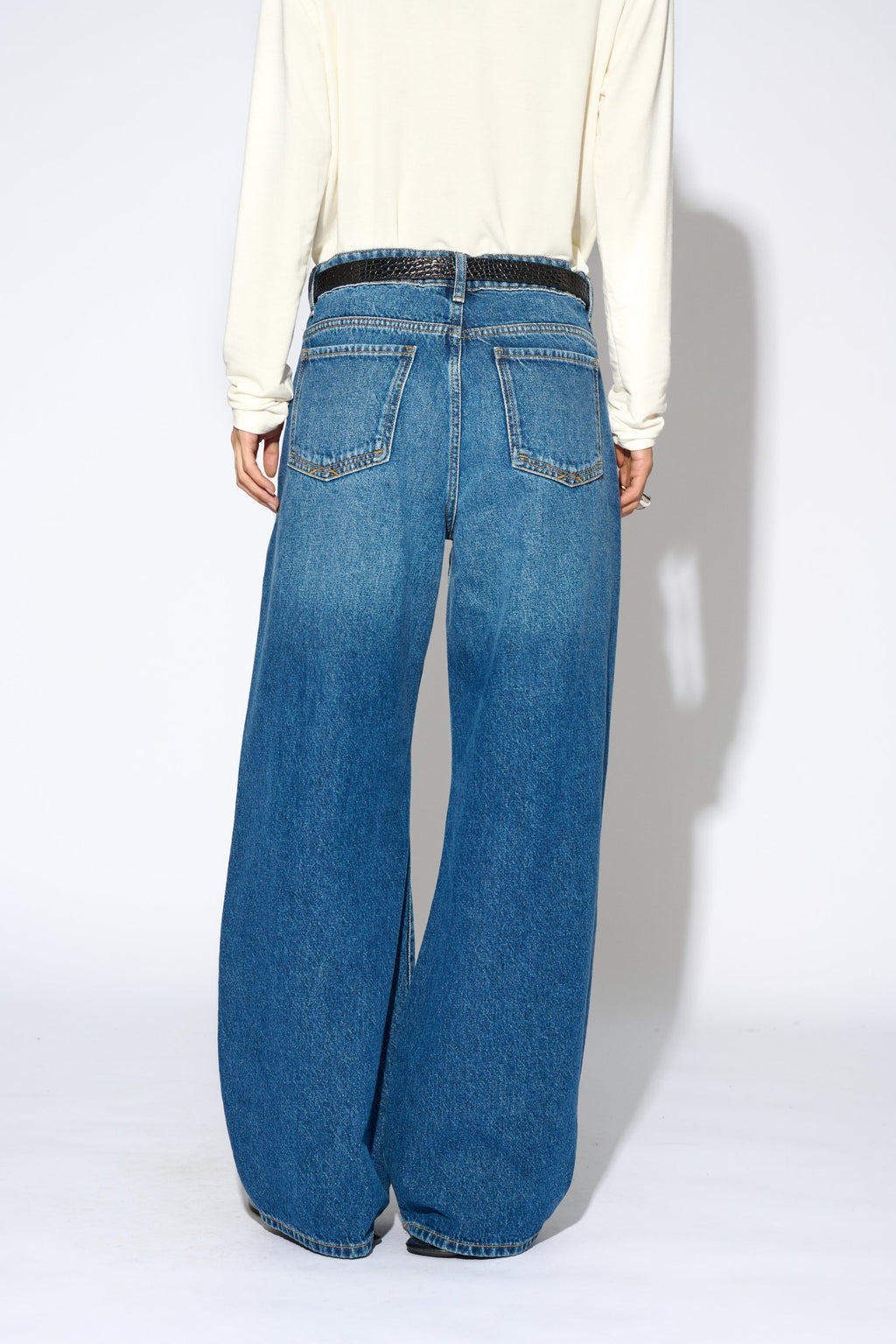 Jeans Solange denim medio - vista trasera