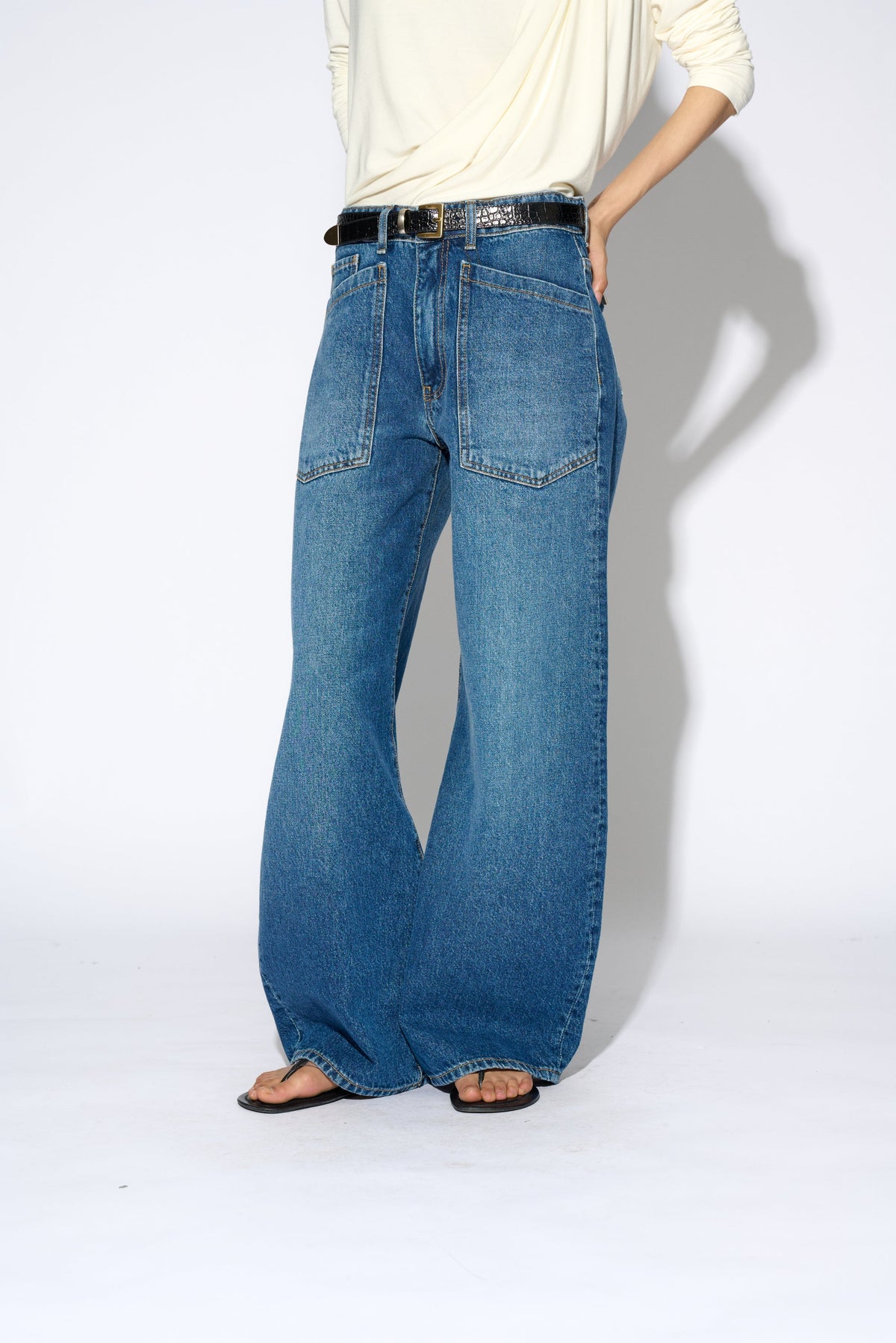 Jeans Solange denim medio - detalle