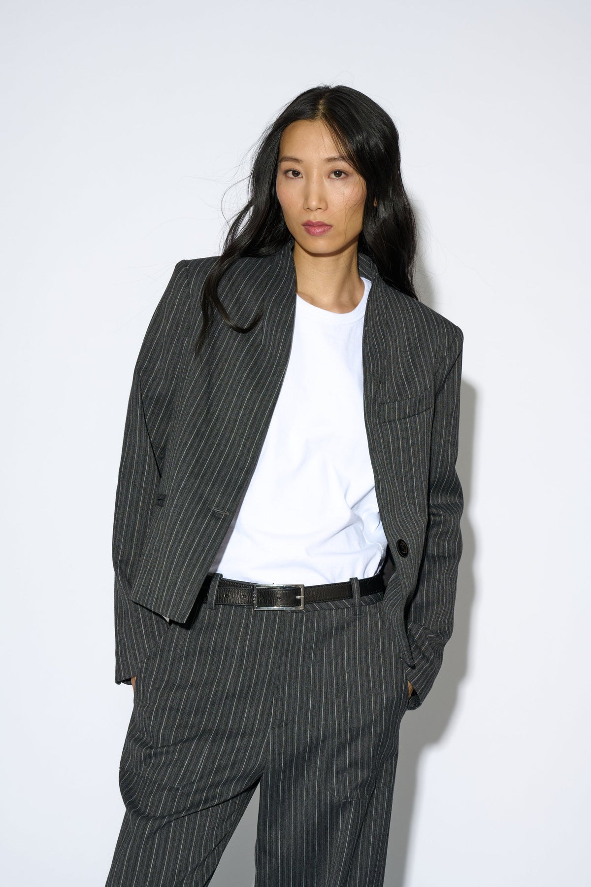 Blazer Arantxa gris - vista frontal