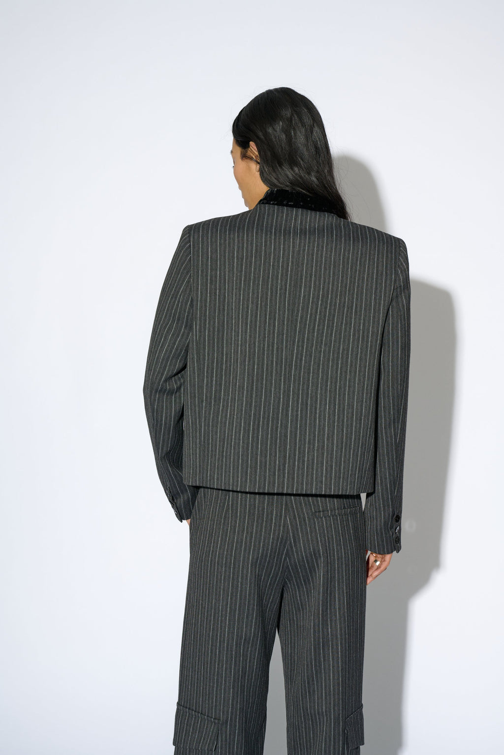 Blazer Arantxa gris - detalle botones