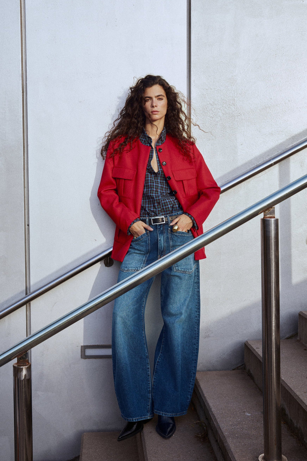 Jeans Solange denim medio - vista frontal