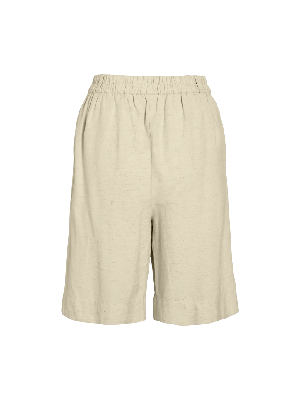Bermudas Viprisilla Talle Alto Natural Jaspeado Claro