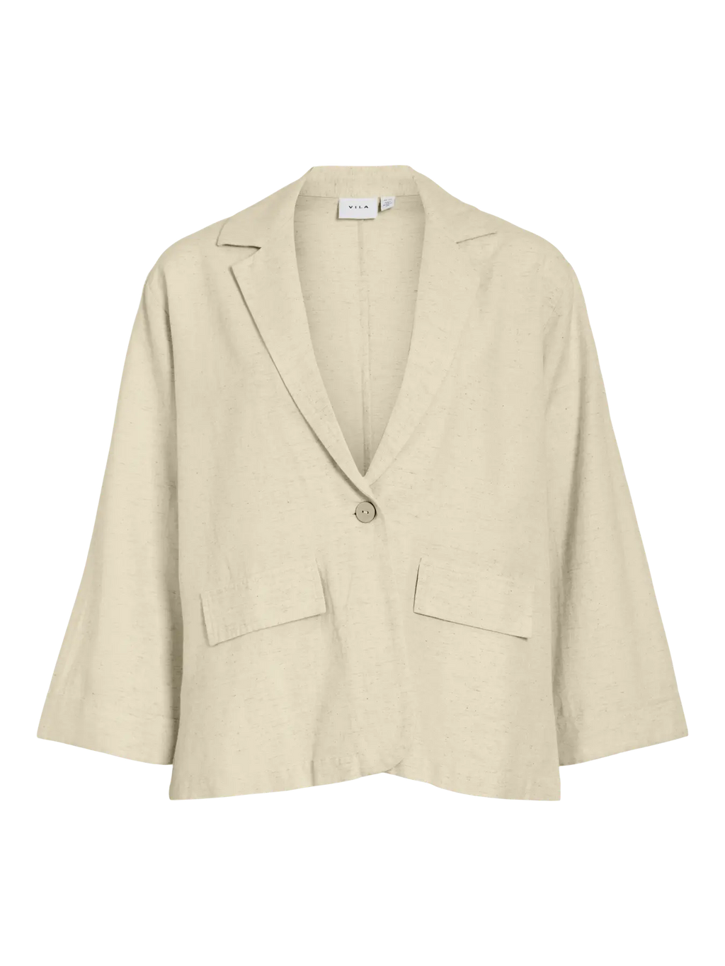 Viprisilla Blazer 7/8 Sleeve Natural Light Heather