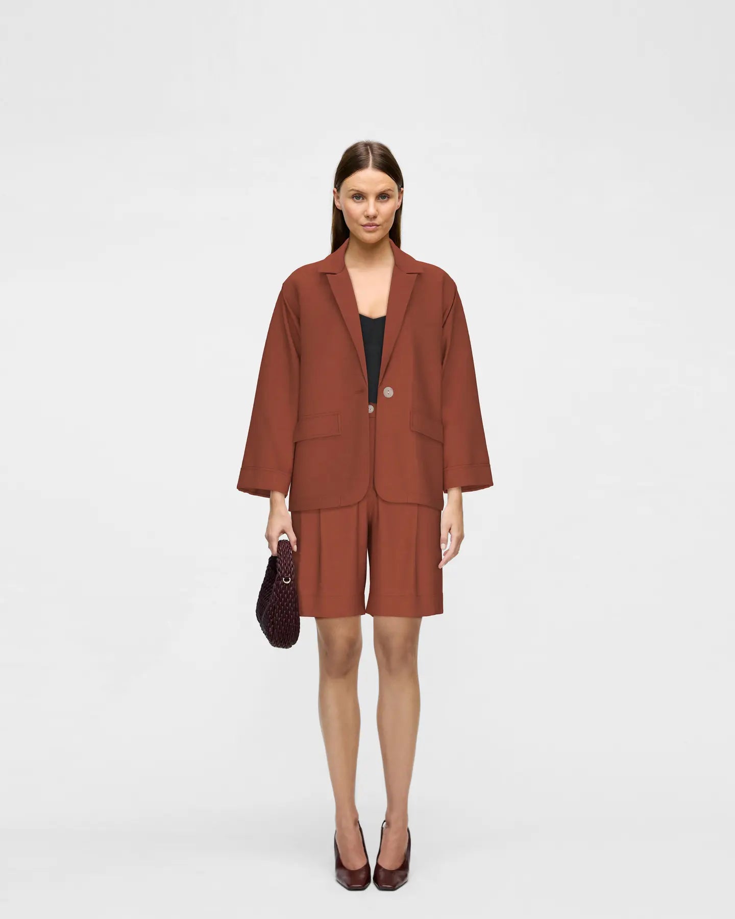 Blazer Viprisilla Manga 7/8 Terracota Oscura