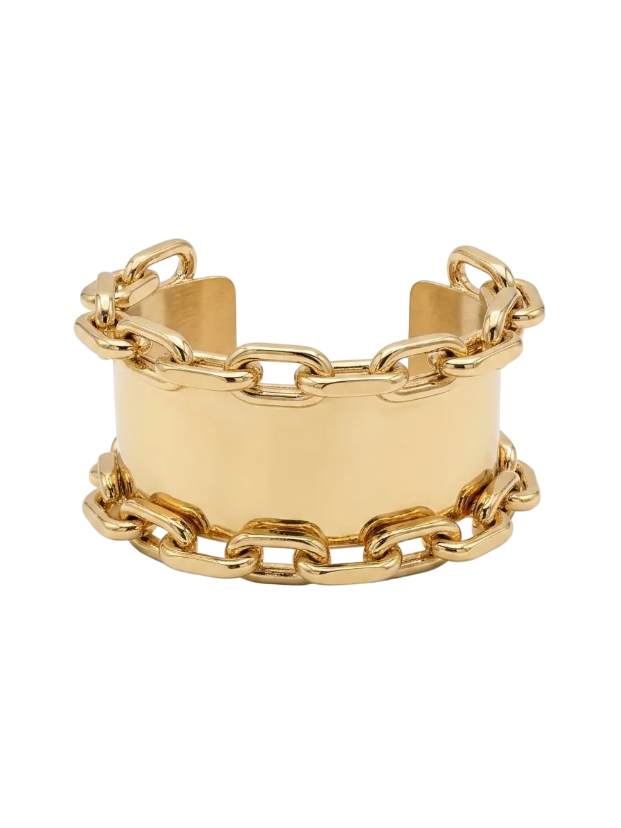 Brazalete Dorado Cadena Extremos