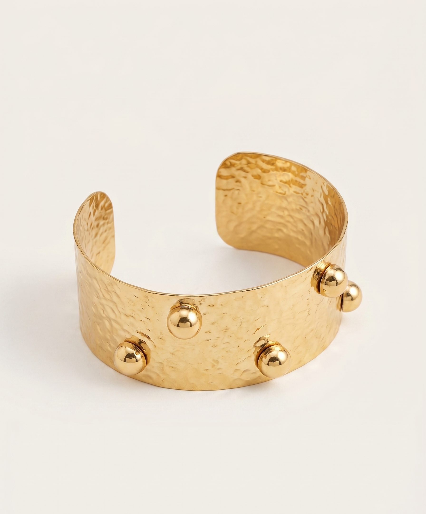 Brazalete Dorado con Círculos