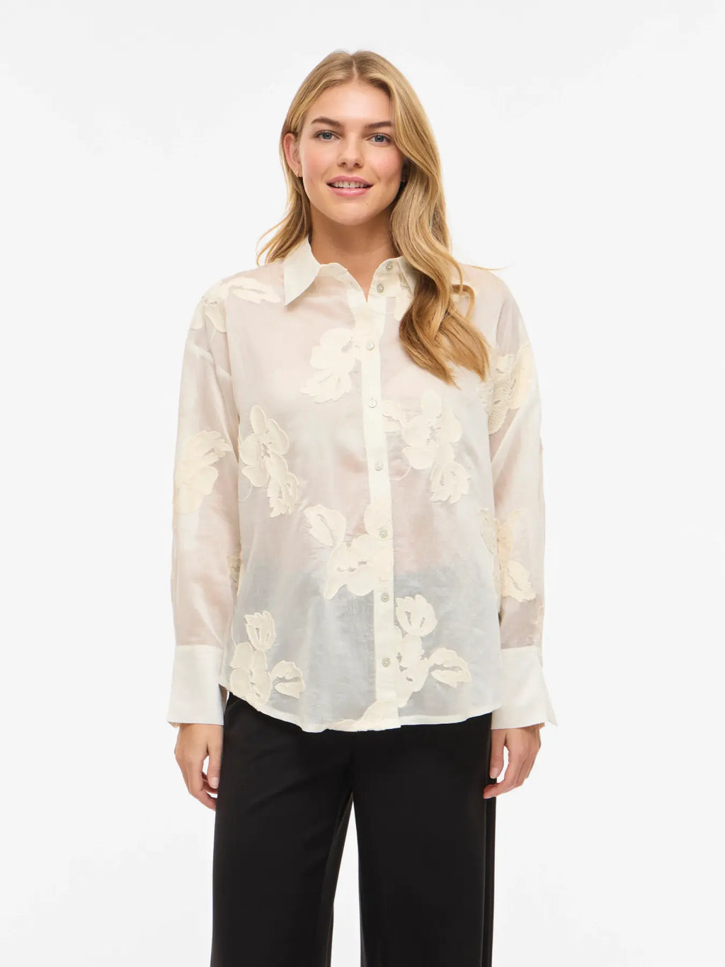 Vibeka Long Sleeve Shirt Floral Birch Print