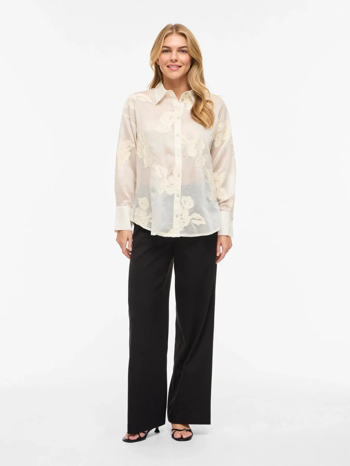 Camisa Vibeka Manga Larga Estampado Floral Birch