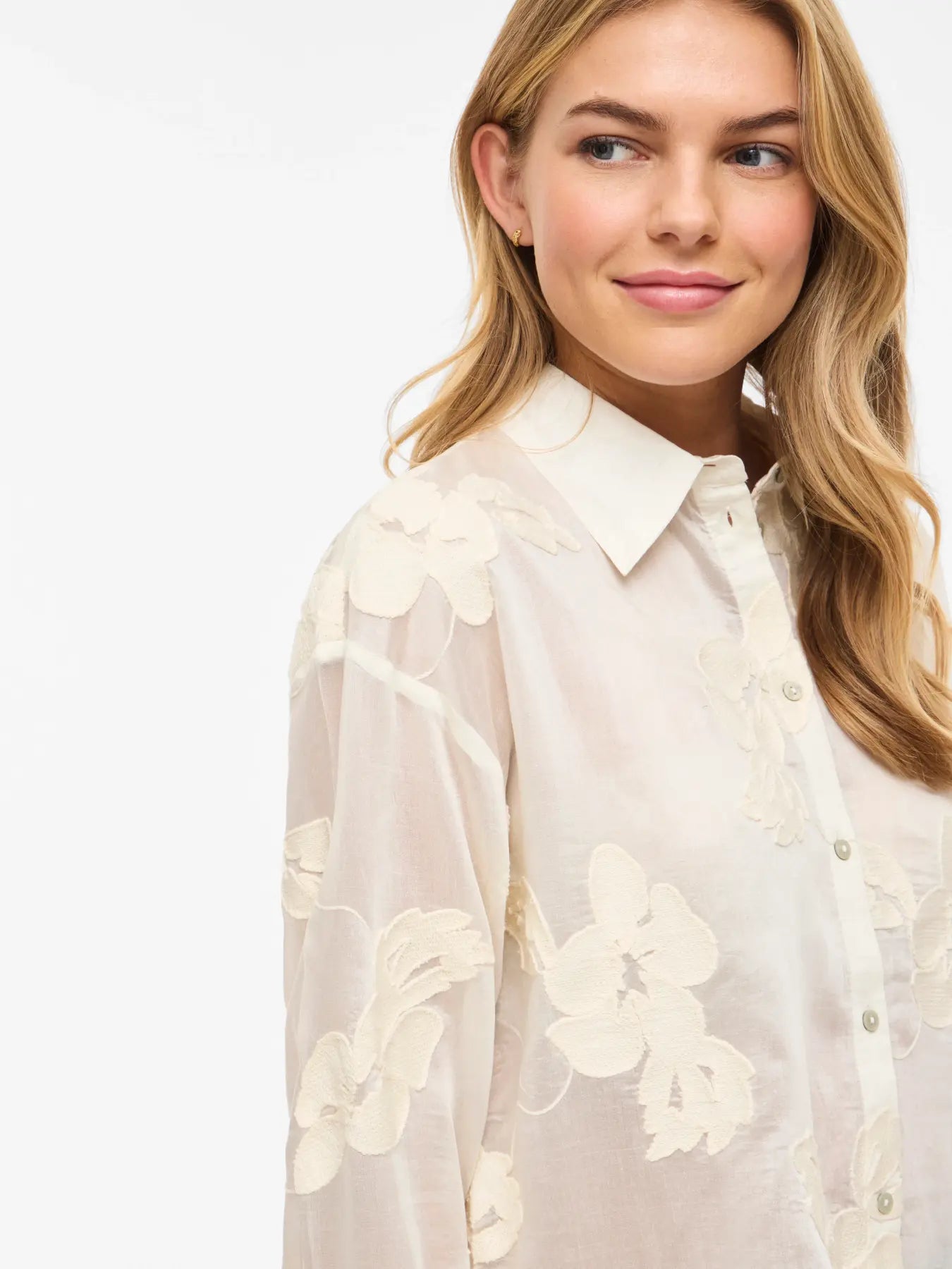 Camisa Vibeka Manga Larga Estampado Floral Birch