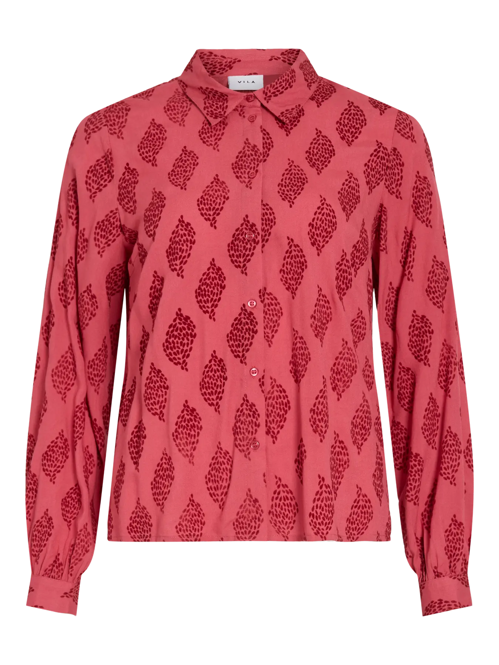 Camisa Vimorana Manga Larga Rojo Berry