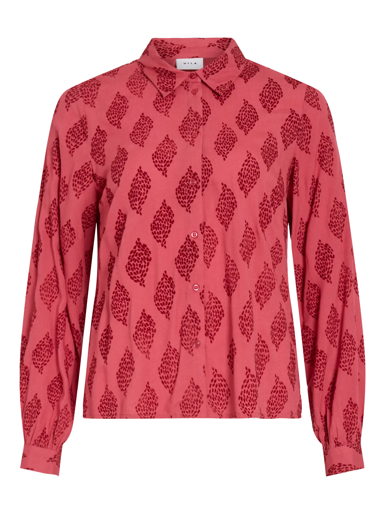 Camisa Vimorana Manga Larga Rojo Berry