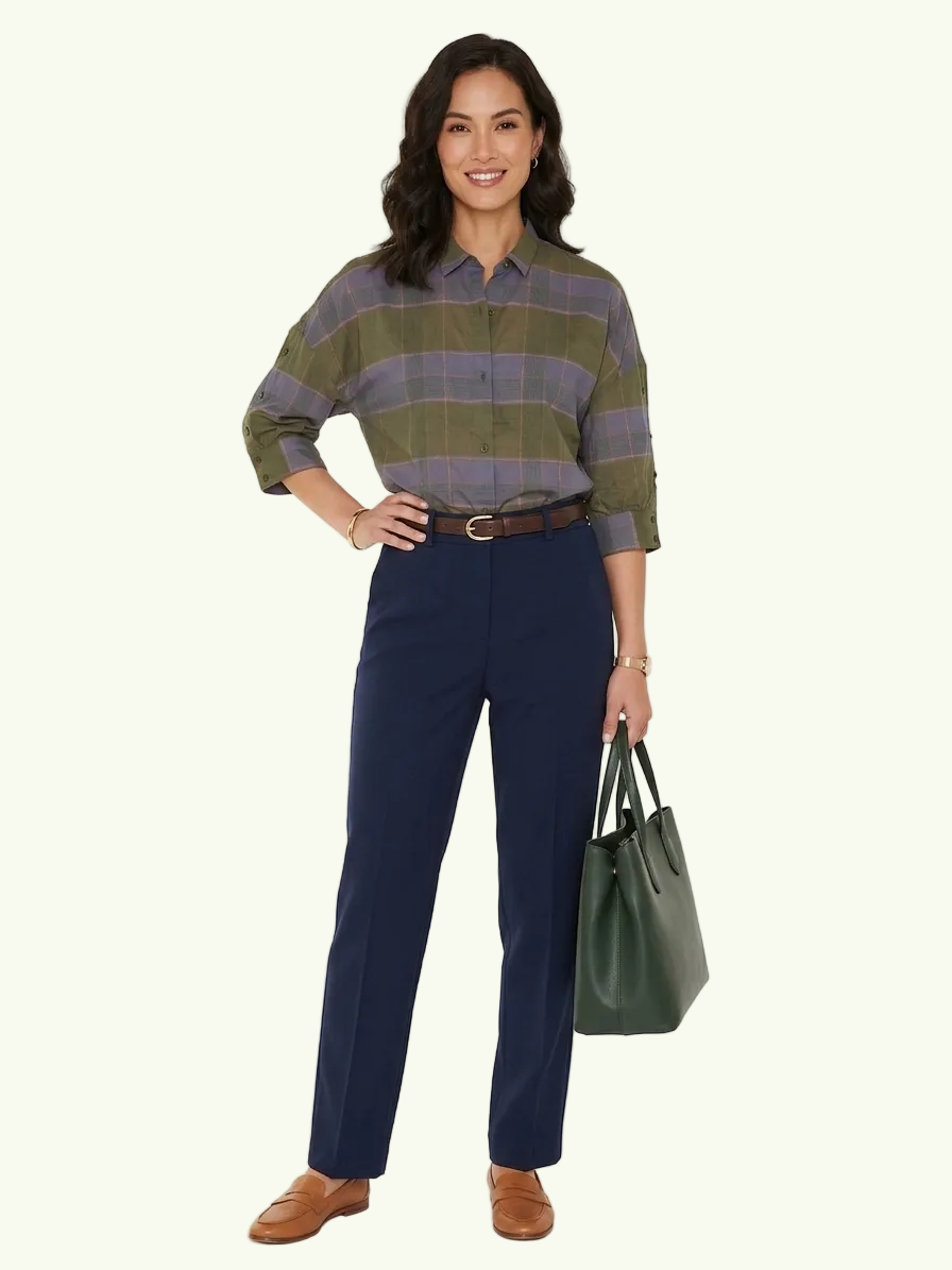 Camisa Valea Estampado Verde Agave