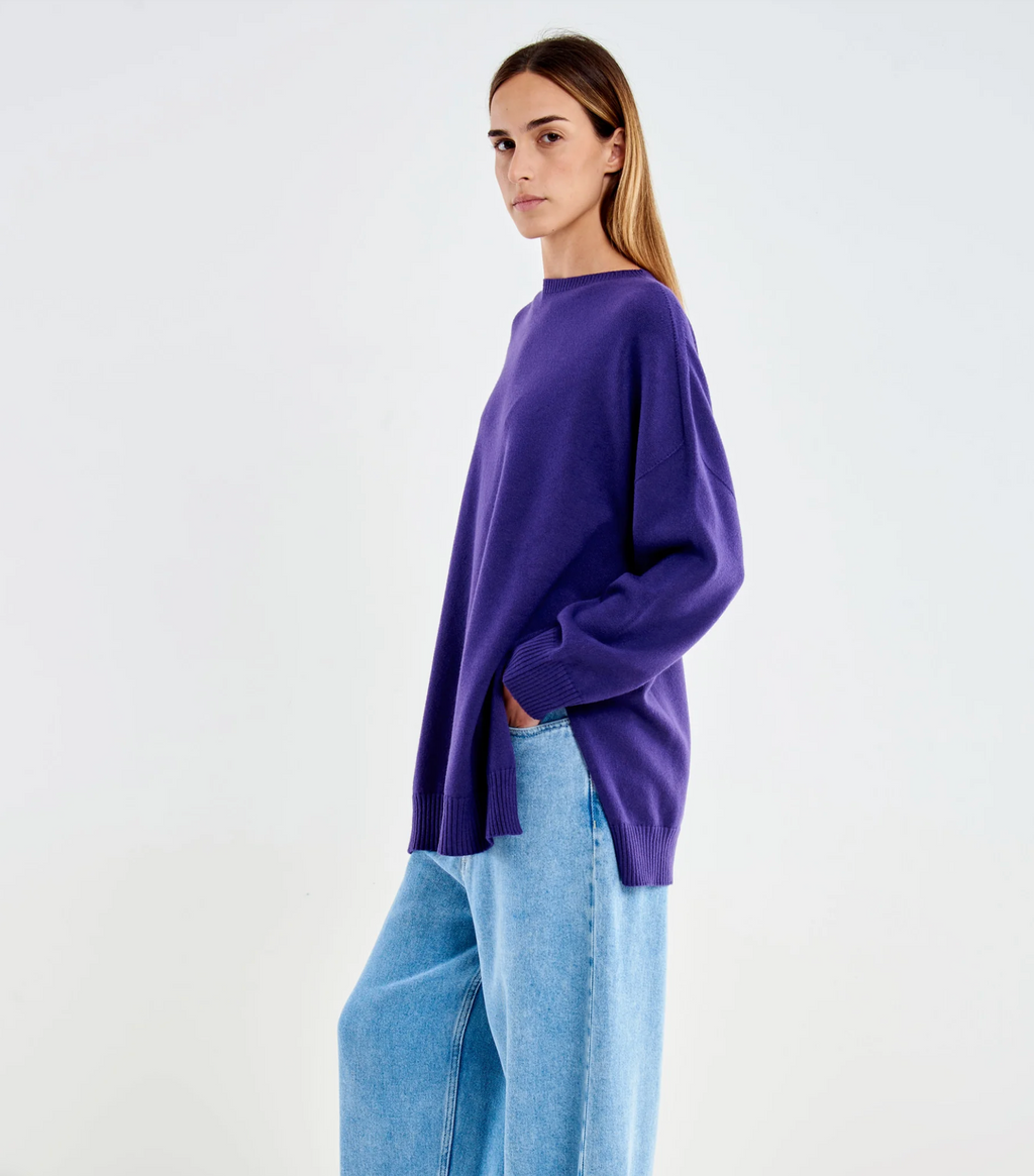 Jersey cuello redondo oversize