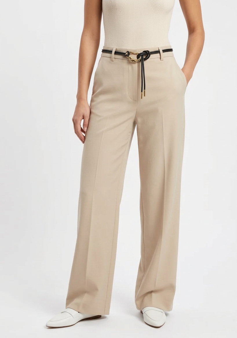 Cinturón Vihayley Anudado Negro Detalle Dorado