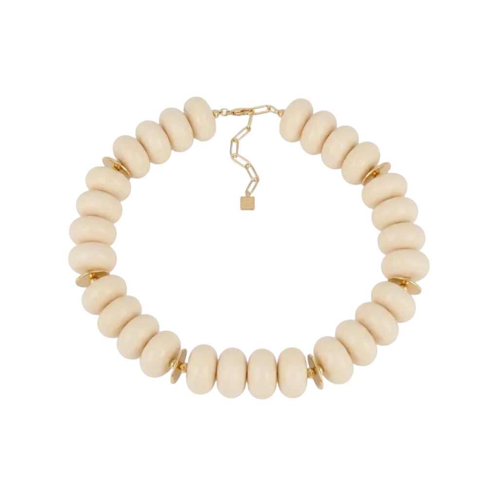 Collar Cuentas Blanco SNS27955- 01WHT