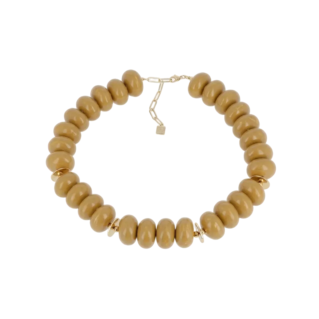 Collar Cuentas Verde SNS27955- 01DCF