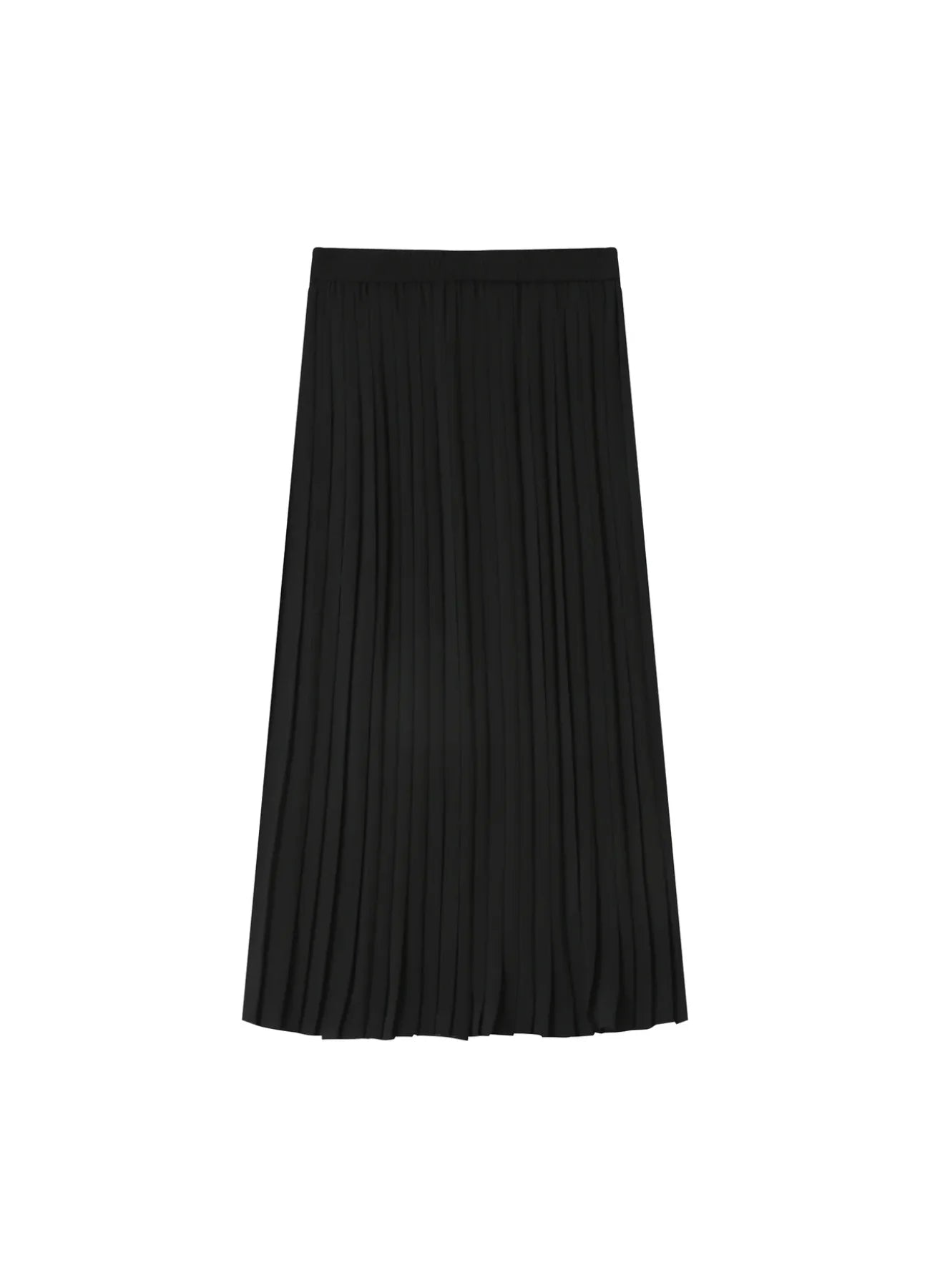 Falda mediana Plisse Negra