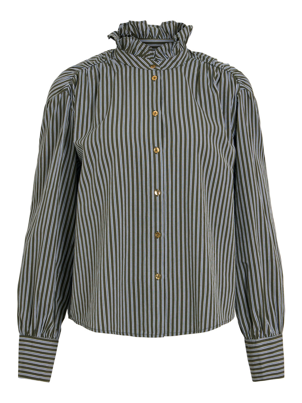 Camisa Vikatika manga larga con cuello de volante