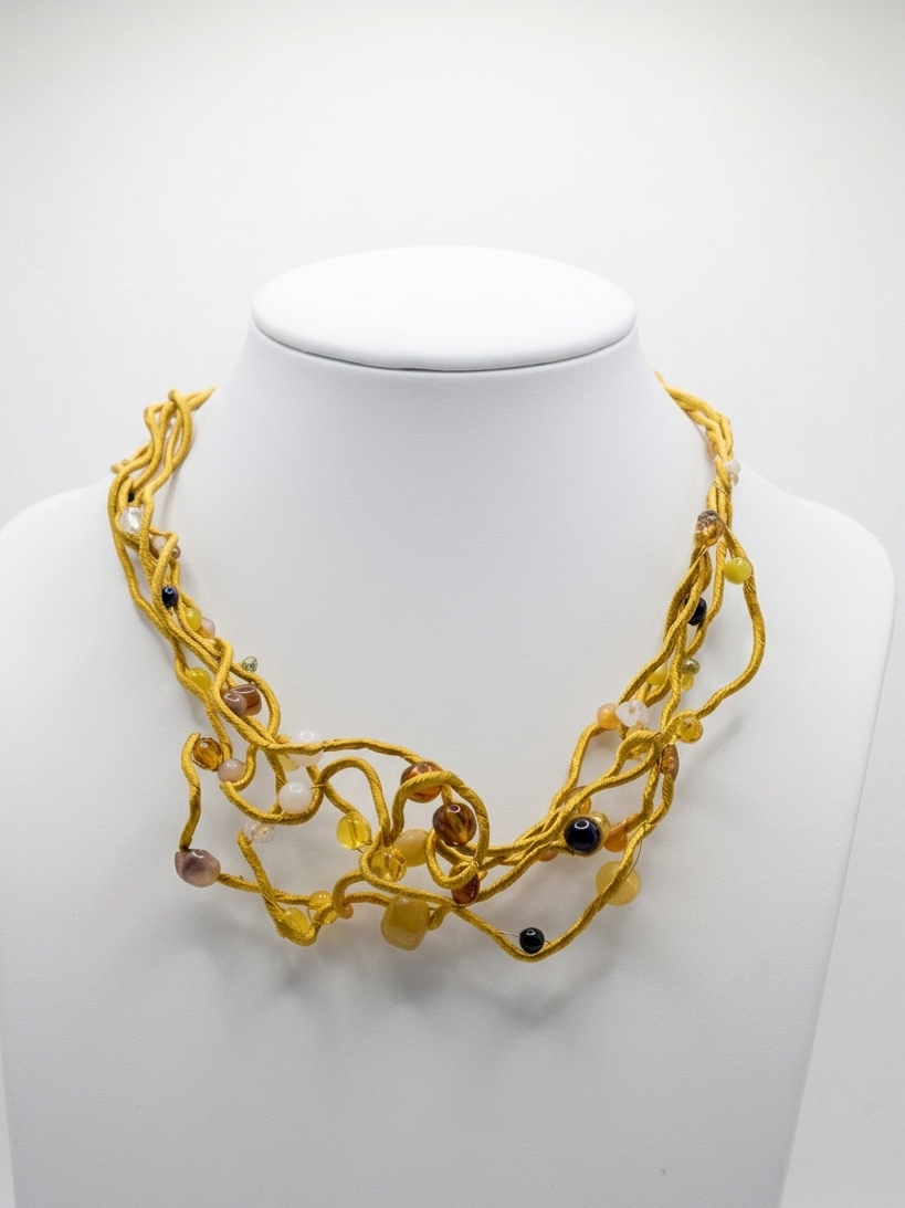 Gargantilla Stropicciato Nº1 Multicolor Oro STRO 1