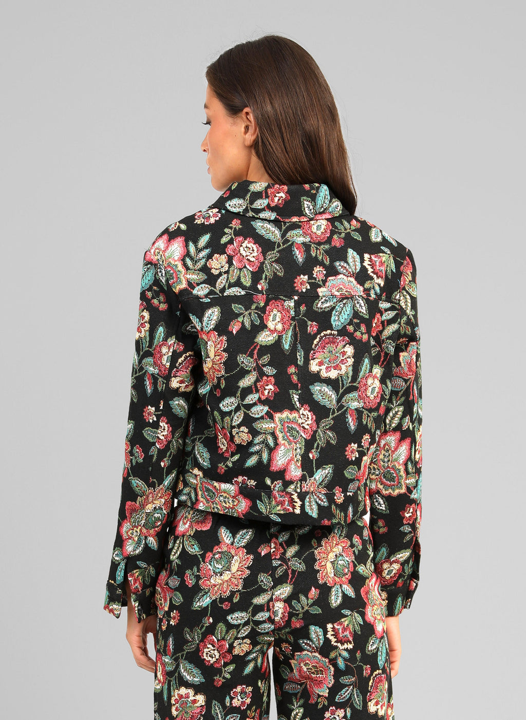Chaqueta Halino negra AN'GE - detalle