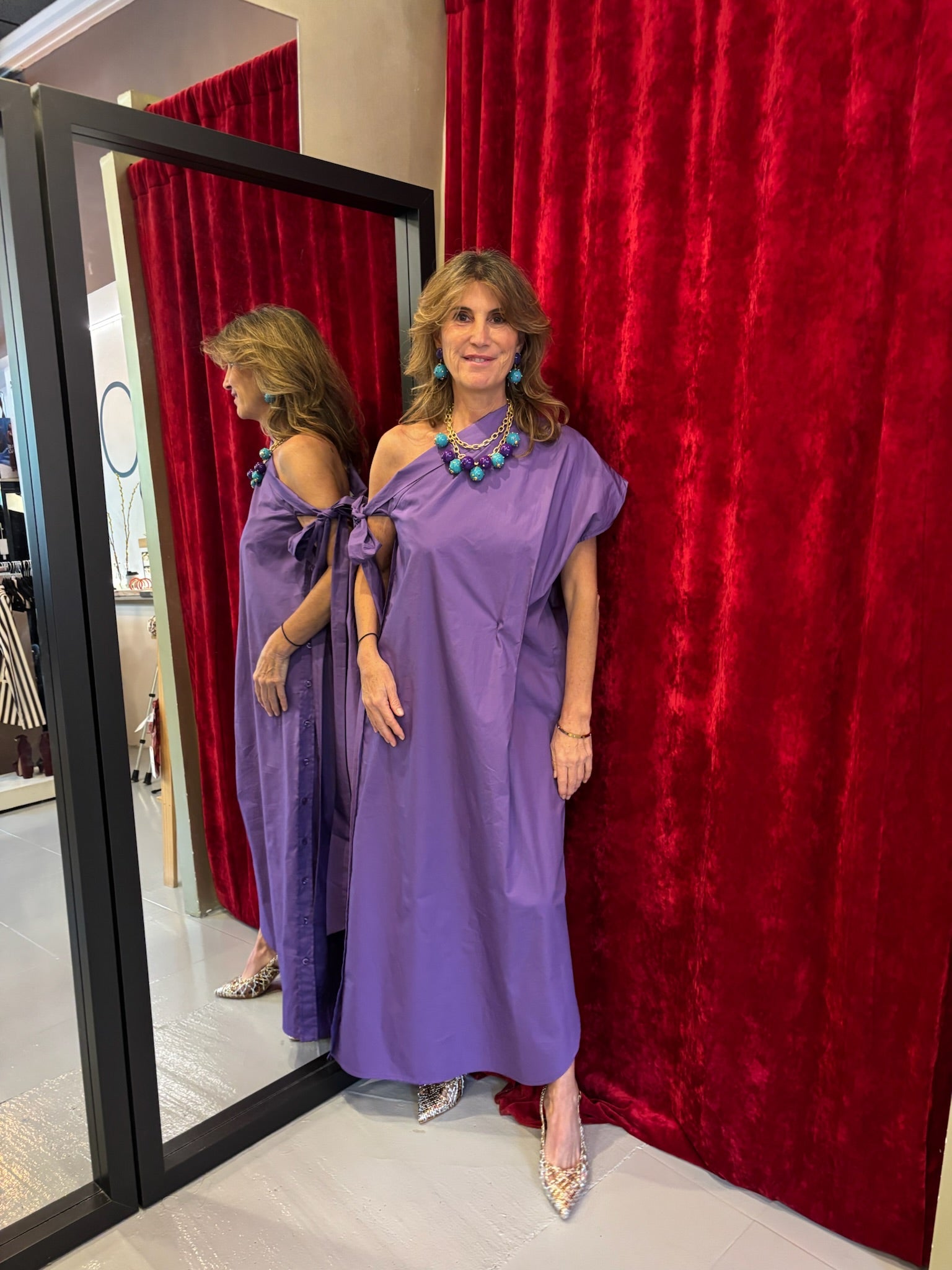 Vestido Morado TAB0646