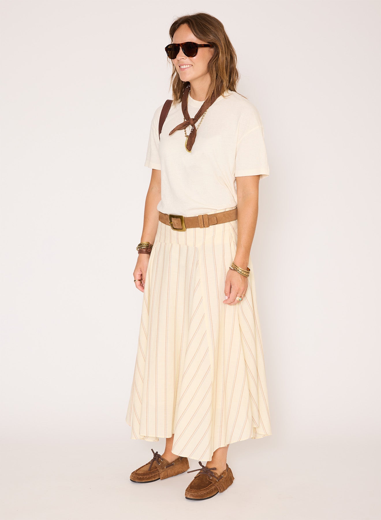 Falda Jordana Vainilla