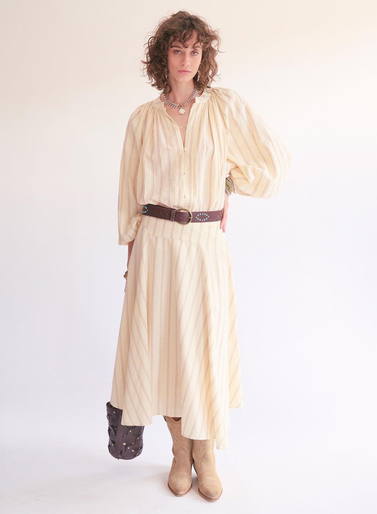 Falda Jordana Vainilla