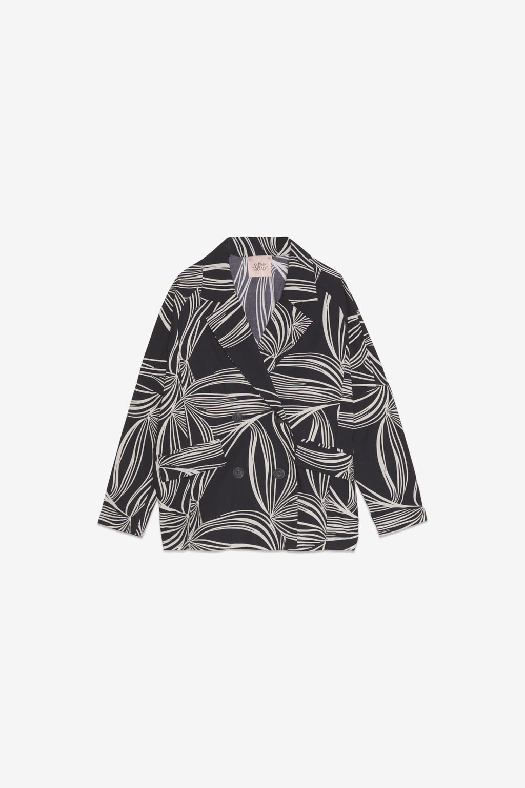 Black and White Print Jacket M6318G