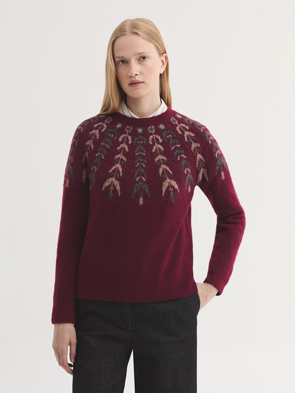 Jersey cuello redondo greca