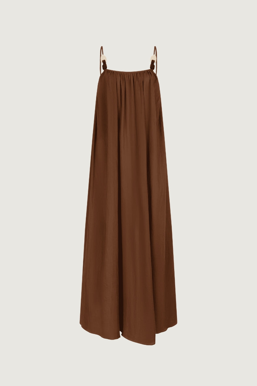 Apricot Dress - SS26 Brown