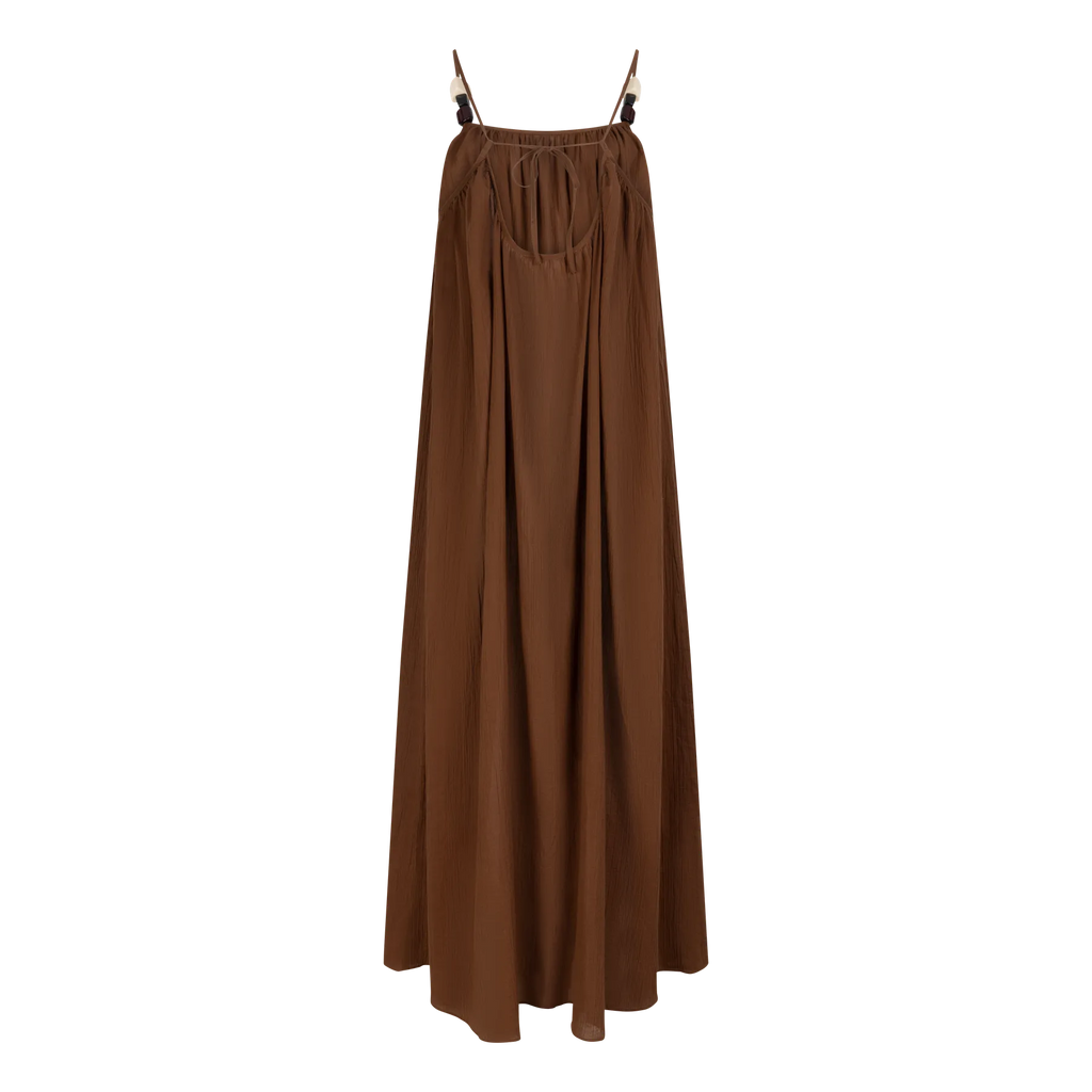 Apricot Dress - SS26 Brown