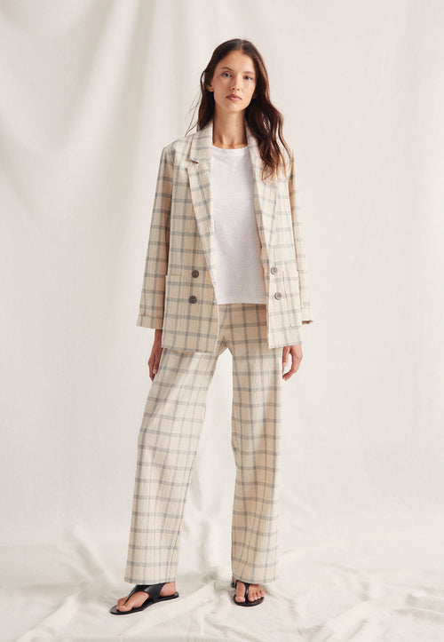 Americana Cuadros Check Unico