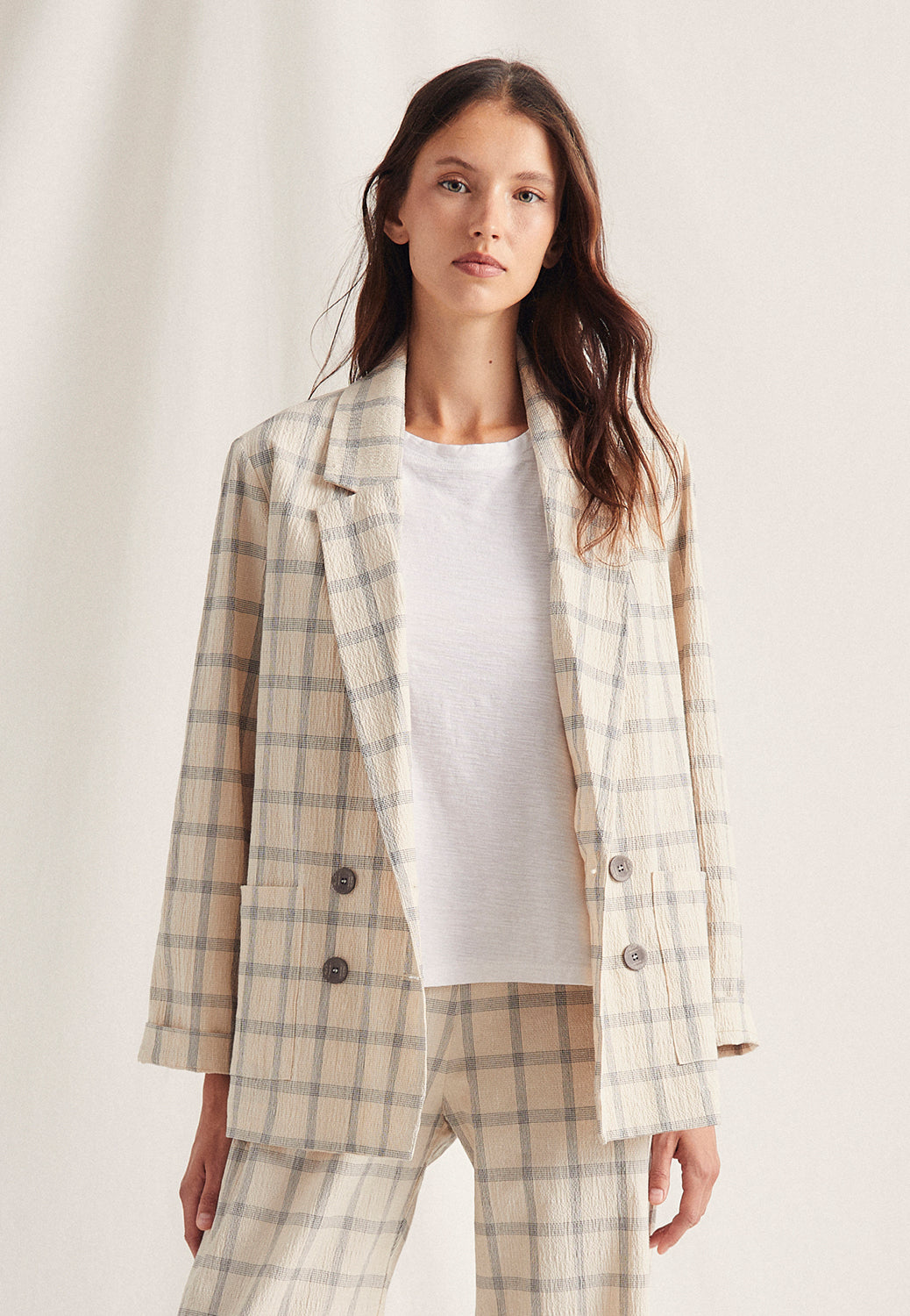 Americana Cuadros Check Unico