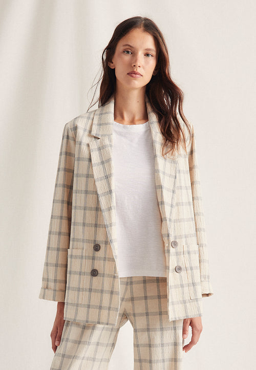 Americana Cuadros Check Unico