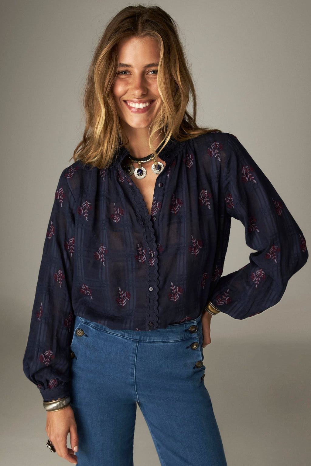 Blusa Sabine Bleu Romance Blue Granada - Maison Hotel