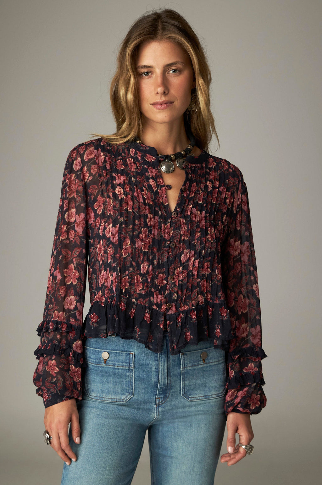 Blusa Lerele Camelia Punk Pink - Maison Hotel