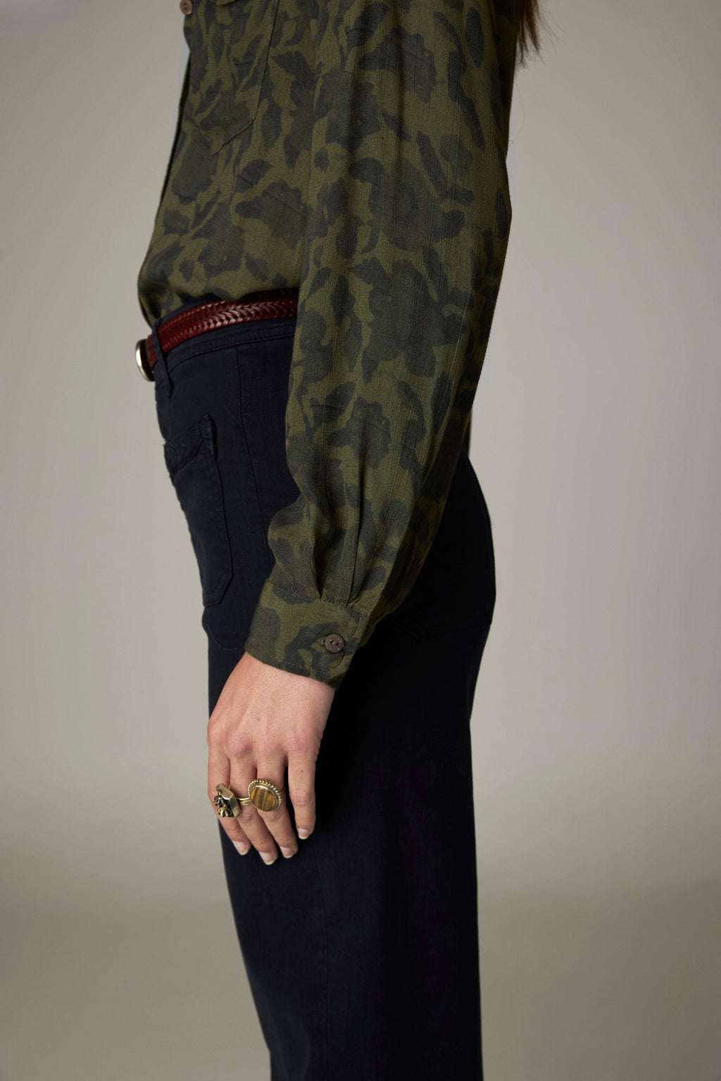 Camisa Dante In The Army Now Greens and Blues - Maison Hotel