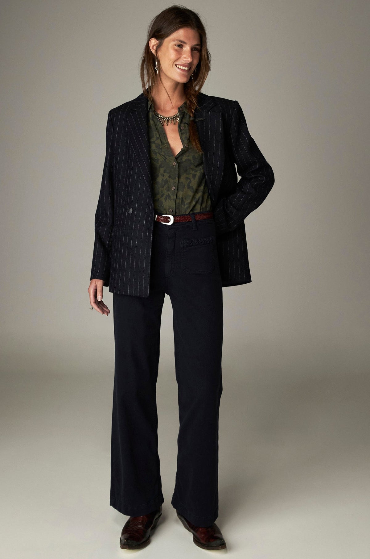 Camisa Dante In The Army Now Greens and Blues - Maison Hotel