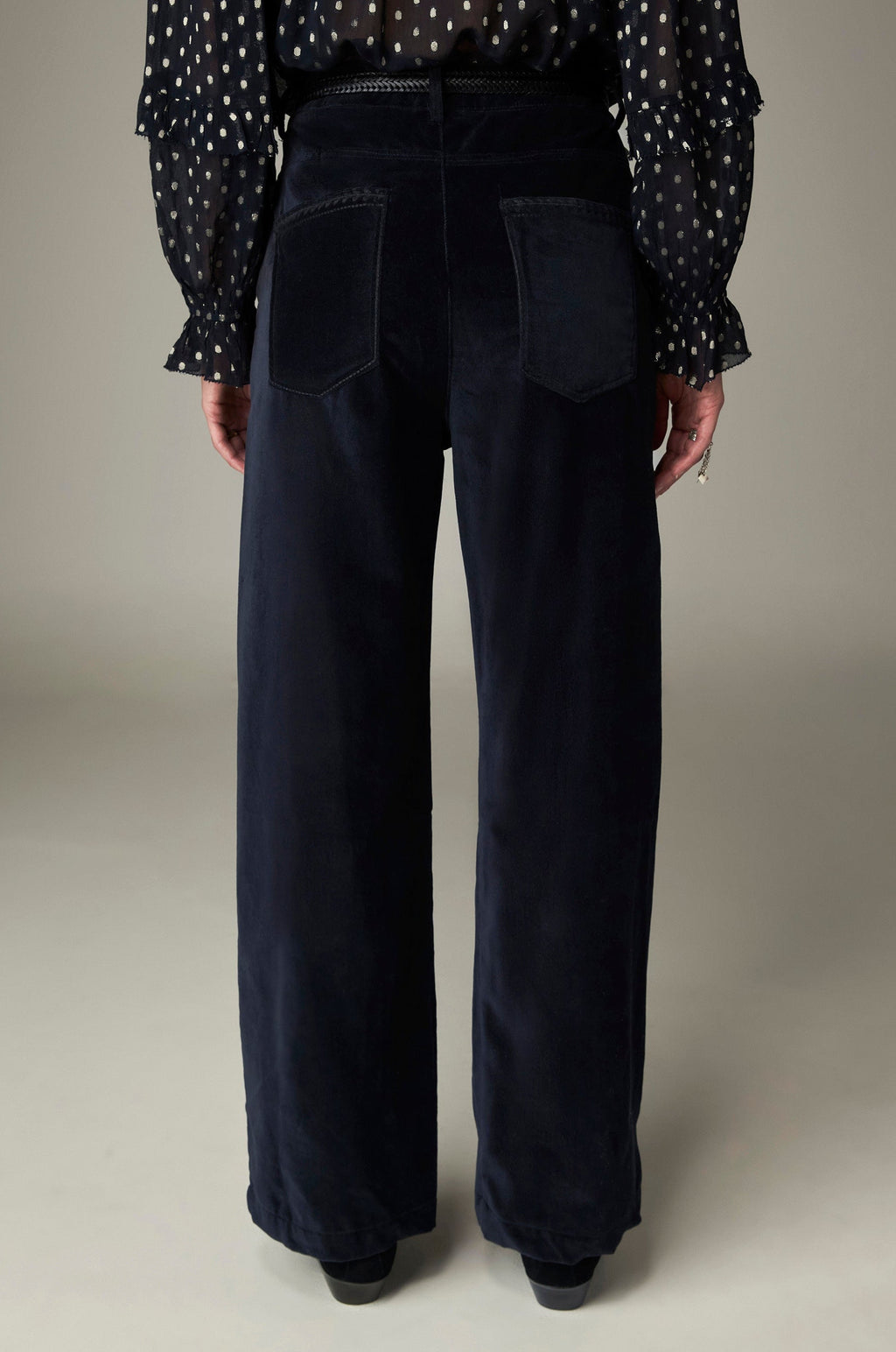Pantalón Gordon Blue Velvet Vinton Blue - vista 7 - MAISON HOTEL
