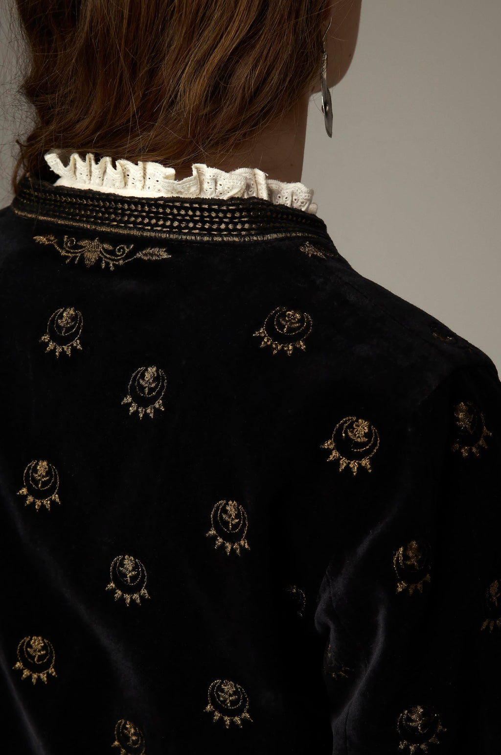 Chaqueta Luna Nostradamus Golden Stars MAISON HOTEL - detalle bolsillos