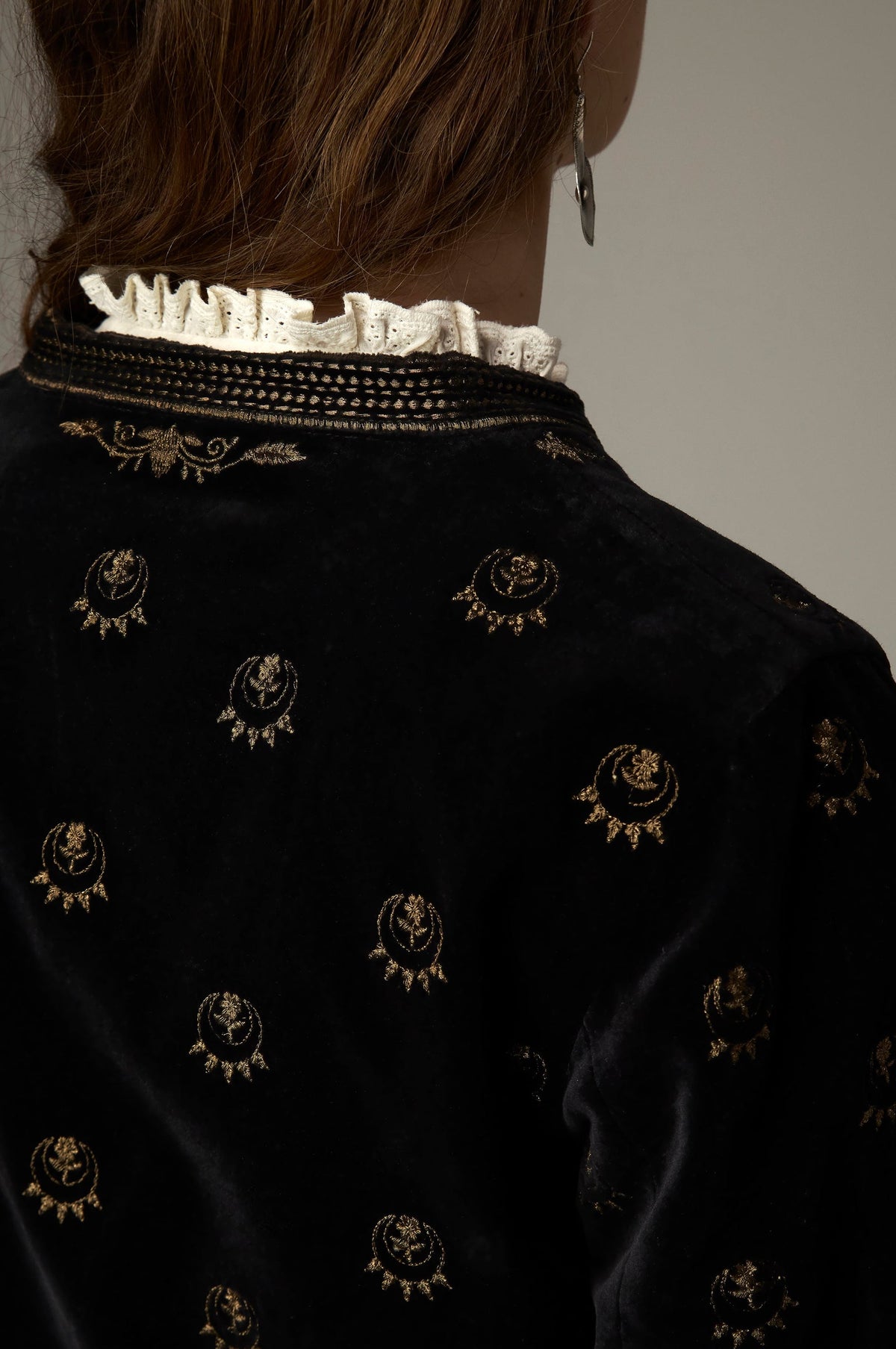 Chaqueta Luna Nostradamus Golden Stars MAISON HOTEL - detalle bolsillos
