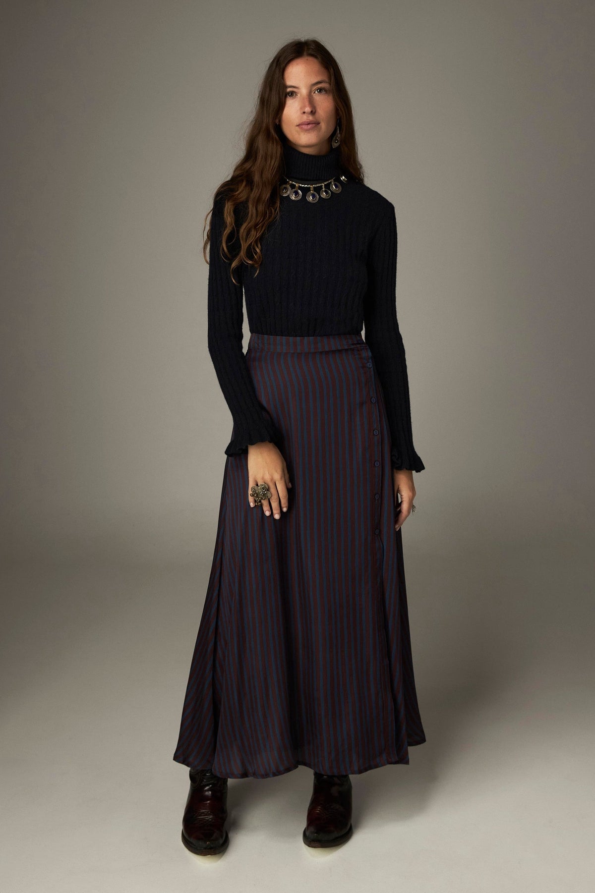 Falda Tana Dreams Stripes - vista 2 - MAISON HOTEL
