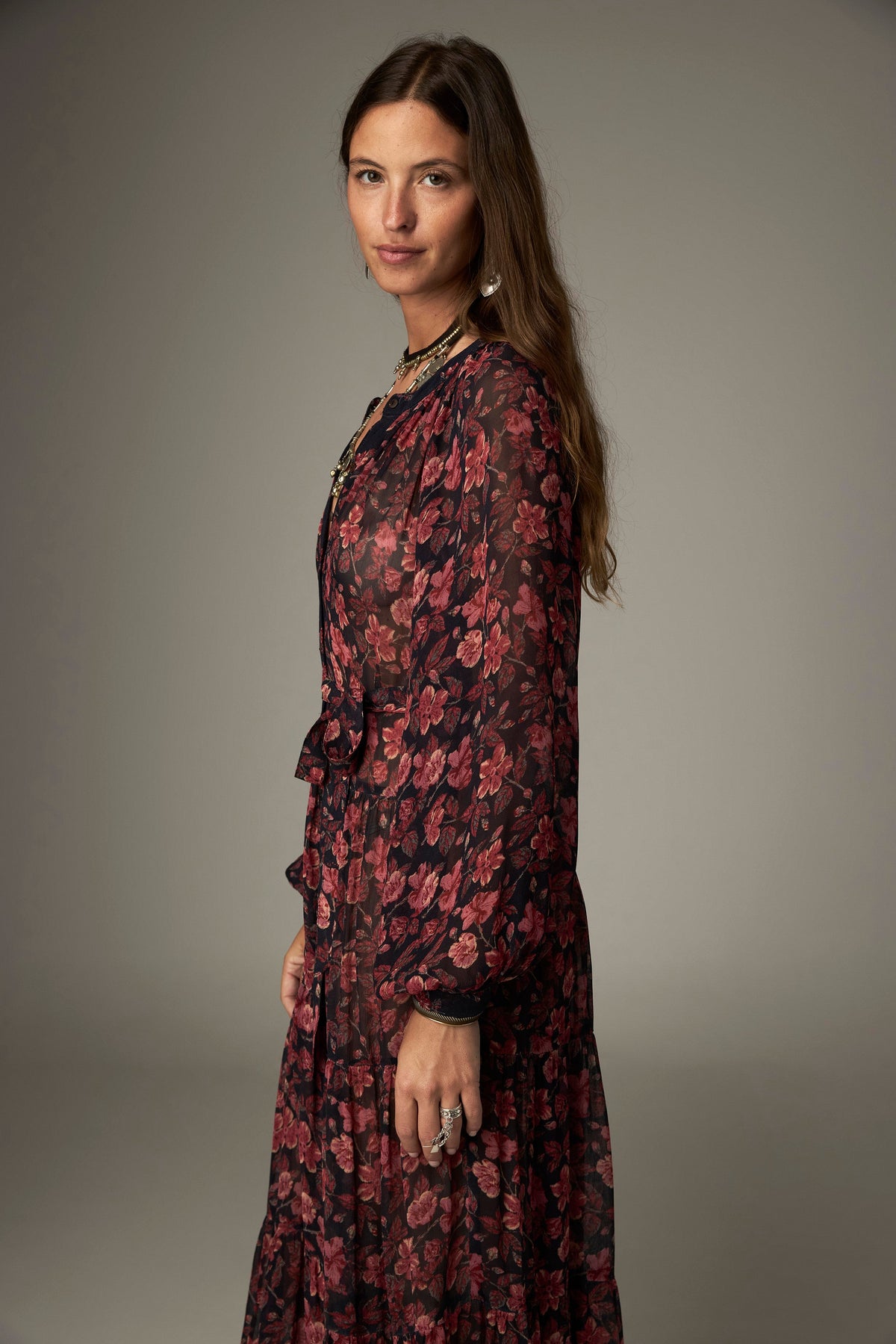 Vestido Nila Camelia Punk Pink MAISON HOTEL - look completo