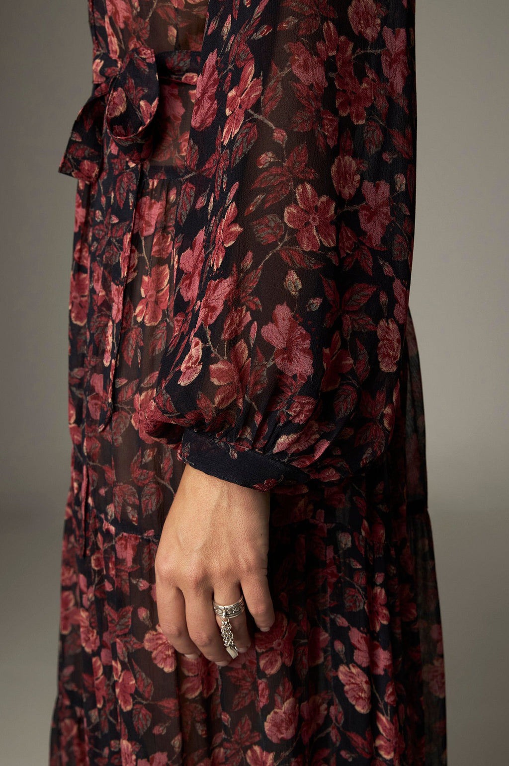 Vestido Nila Camelia Punk Pink MAISON HOTEL - detalle cinturon