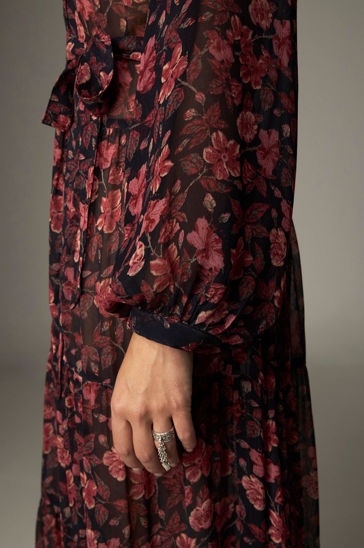 Vestido Nila Camelia Punk Pink MAISON HOTEL - detalle cinturon