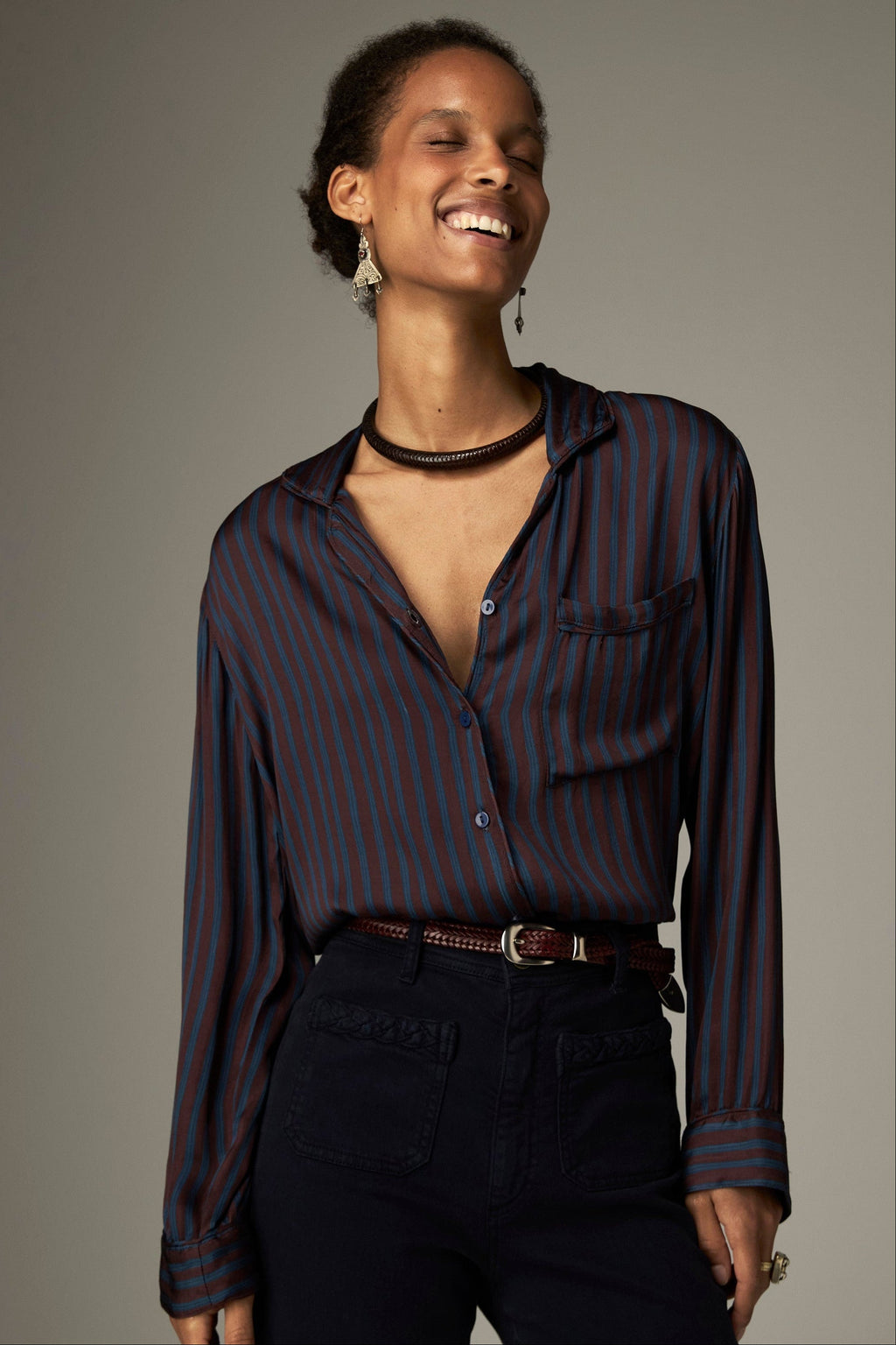 Camisa Gabrielle Dreams Stripes - Maison Hotel