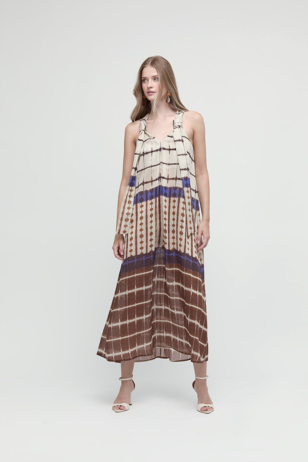 Tie Dye Print Dress M003 M2473A