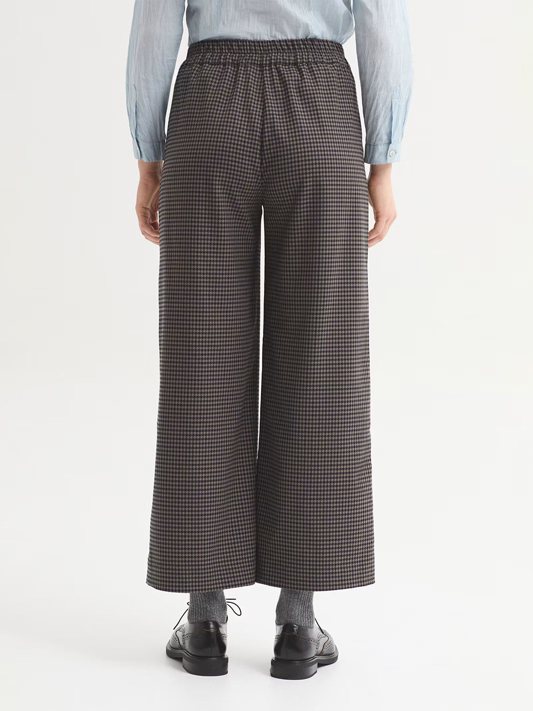 Pantalón de pata de gallo superelástico