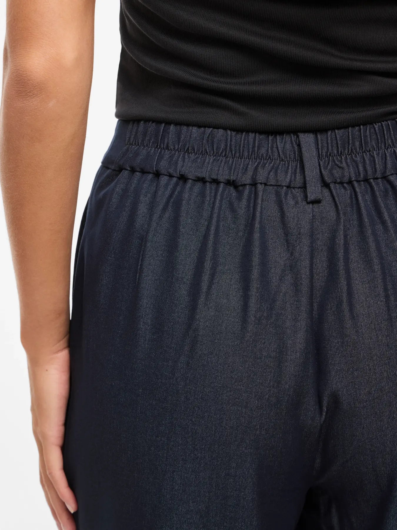 Pantalón Ancho Viofala Talle Alto Azul Marino