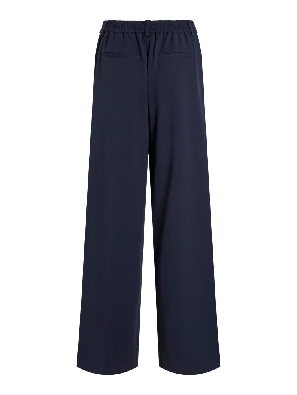 Pantalón Ancho Vivarone Talle Alto Estampado Azul Marino